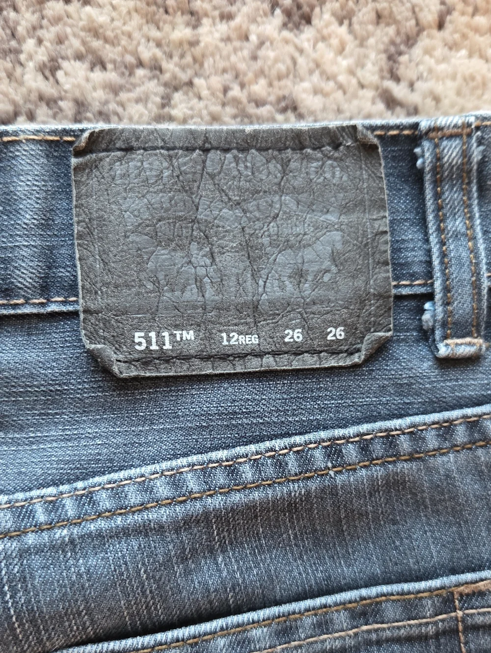 Levi's Dark Wash 511 Slim Denim Jeans Pants Size 12